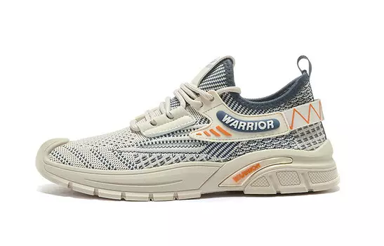 Мужские кроссовки Lifestyle с низким верхом, синего/бежевого цвета Warrior