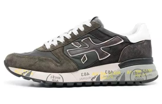 Мужские кроссовки Lifestyle с низким верхом, темно-коричневого цвета Premiata