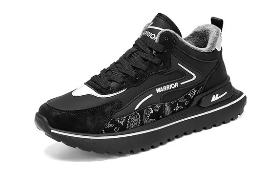 Мужские кроссовки Lifestyle средней высоты, белый/черный Warrior
