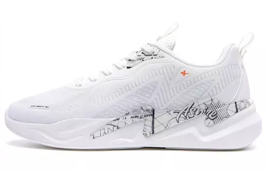 Мужские кроссовки Lightning Lifestyle с низким верхом белого/черного цвета Xtep