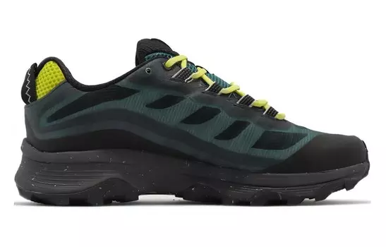 Мужские кроссовки Moab Outdoor Performance с низким верхом, черные/зеленые Merrell