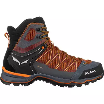 Мужские кроссовки MTN Trainer Lite Mid GTX Salewa, цвет Black Out-Carrot