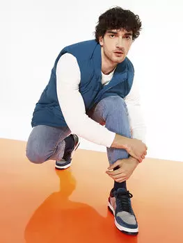 Мужские кроссовки на шнуровке с цветными блоками LCW Steps