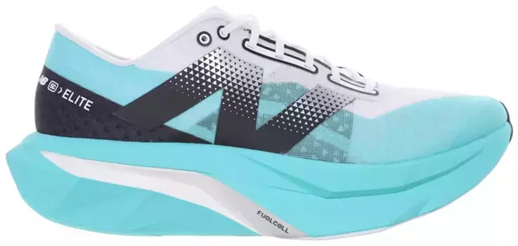 Мужские кроссовки New Balance FuelCell SuperComp Elite v4, цвет Jade/White