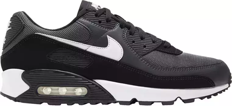 Мужские кроссовки Nike Air Max 90, цвет Gry/Wht/Smoke Gry/Blk