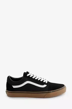 Мужские кроссовки Old skool на резиновой подошве Vans, черный