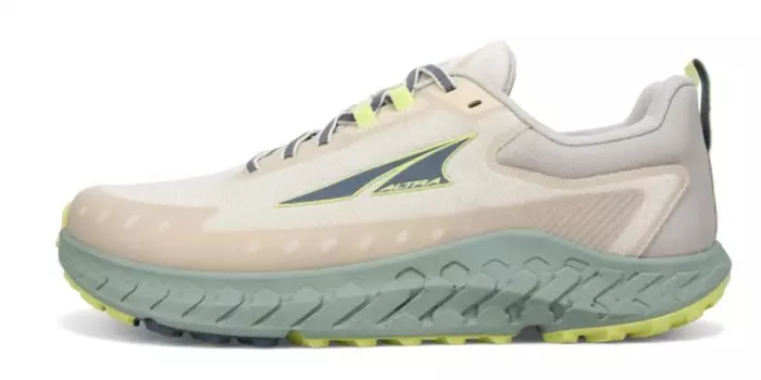 Мужские кроссовки Outroad 2 серого/зеленого цвета Altra