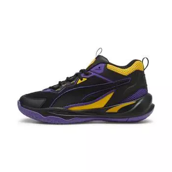 Мужские кроссовки PUMA Playmaker, цвет Black/Team Violet/Yellow Sizzle
