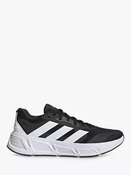 Мужские кроссовки Questar 2 Bounce adidas, черный/белый/углерод