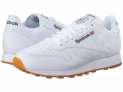 Мужские кроссовки Reebok Classic Leather, белый/коричневый