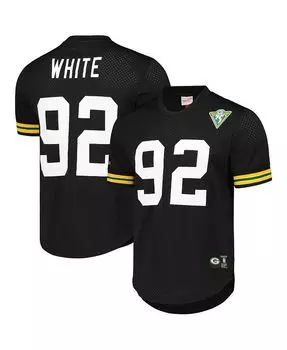 Мужские кроссовки Reggie белые черные зеленые Bay Packers Mitchell & Ness, черный