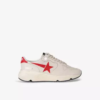 Мужские кроссовки runner star 326 из замши и кожи с низким верхом Golden Goose, красный
