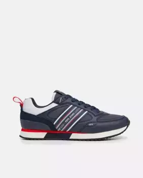 Мужские кроссовки с логотипом с 3D-эффектом Pepe Jeans, темно-синий