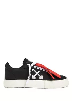 Мужские кроссовки с вулканизированным черно-белым логотипом Off-White