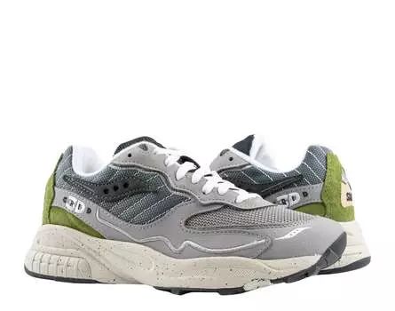 Мужские кроссовки Saucony Originals 3D Grid Hurricane Premium серо-зеленого цвета S70670-1