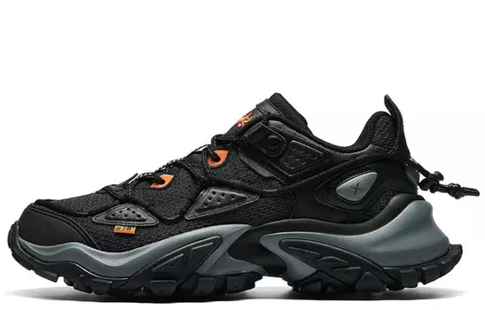 Мужские кроссовки Shaolin Collection Hiking Shoes Low-top Black/Orange Xtep