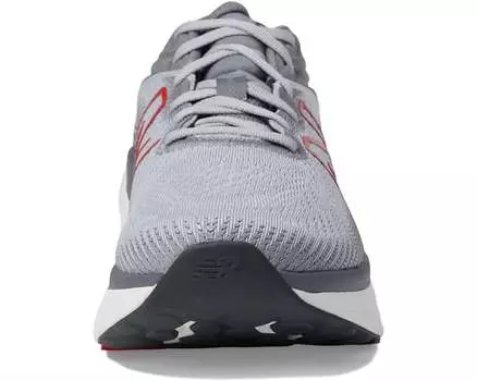 Мужские кроссовки (ширина D) серого алюминия/настоящего красного цвета New Balance