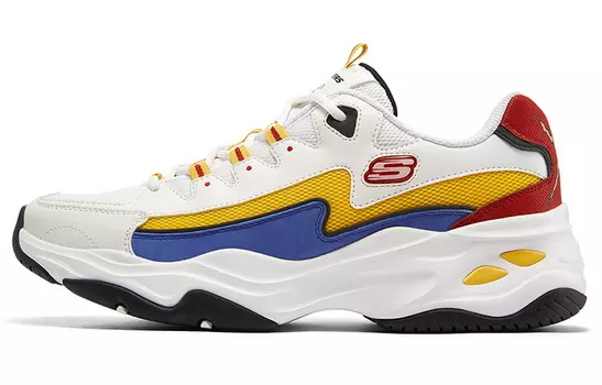 Кроссовки One Piece X Skechers D'Lites 4.0 Chunky Sneakers Men Low-Top White/Multicolor