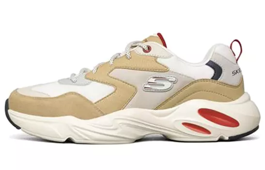 Кроссовки Skechers Chunky Sneakers Men Low-Top White/Taupe