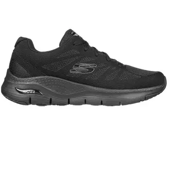 Мужские кроссовки Skechers для ходьбы 232042_BBK Черный со шнурками, цвет negro