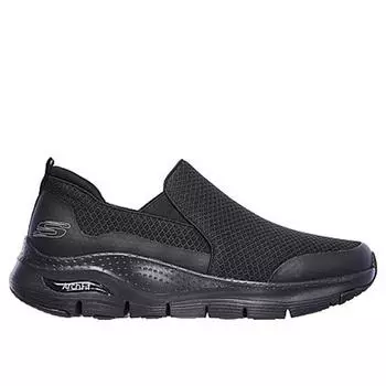 Мужские кроссовки Skechers для ходьбы 232043_BBK Черный без шнурков