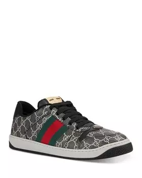 Мужские кроссовки-скринеры Gucci, цвет Black