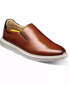 Мужские кроссовки-слипоны с простым носком в социальном стиле Florsheim, коричневый