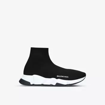 Мужские кроссовки speed эластичного трикотажа Balenciaga, черный
