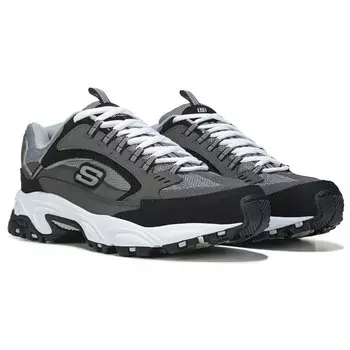 Мужские кроссовки Stamina Cutback X-Wide из пены с эффектом памяти Skechers, серый
