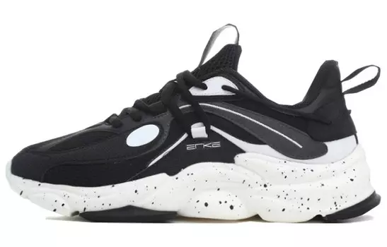 Мужские кроссовки Tien Wu Lifestyle С Низким Берцем Черного/Белого цвета Erke