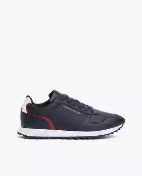 Мужские кроссовки Tommy Hilfiger из темно-синей кожи, тёмно-синий
