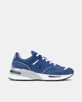 Мужские кроссовки TRACKSTER 250 низкие кожаные Polo Ralph Lauren, тёмно-синий