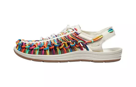 Мужские кроссовки Uneek River Trekking Shoes с оригинальным узором тай-дай / березовый цвет Keen