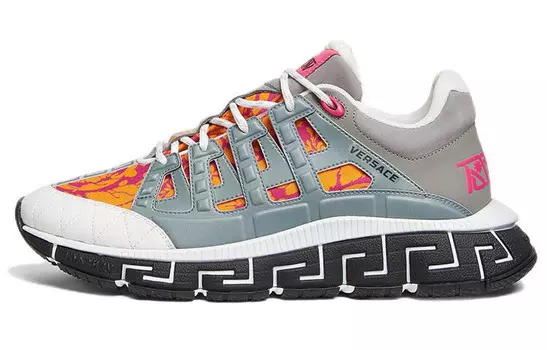 Мужские кроссовки Versace с принтом, разноцветный