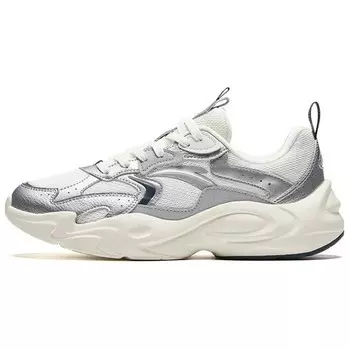 Мужские кроссовки Walker Lifestyle С низким берцем цвета Слоновой кости, белый /серебряный/Мужская серый Anta