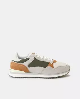 Мужские кроссовки Washington с низким берцем, разноцветными деталями и подошвой с трафаретной печатью Hoff, серый