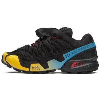 Мужские кроссовки Y / project X Cross С Низким берцем, Черный / Синий /Желтый Salomon