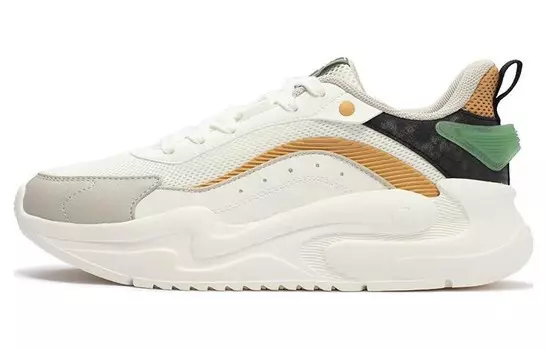 Мужские кроссовки Yunshu Lifestyle с низким верхом белого/желтого цвета 361°