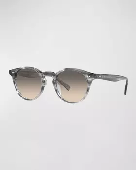 Мужские круглые солнцезащитные очки The Romare Sun Keyhole-Bridge Oliver Peoples