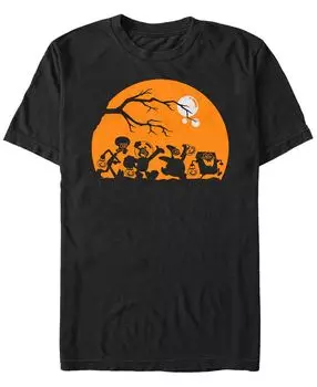 Мужские квадратные штаны nickelodeon spongebob с привидениями на хэллоуин, футболка с коротким рукавом Fifth Sun, черный