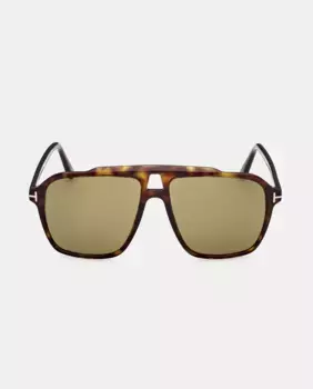 Мужские квадратные солнцезащитные очки из ацетата Tom Ford, зеленый