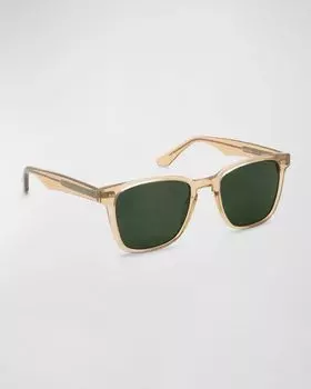 Мужские квадратные солнцезащитные очки из винилацетата KREWE, цвет Sweet Tea Polarized