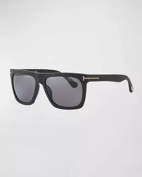 Мужские квадратные солнцезащитные очки Morgan из ацетата TOM FORD, цвет Black