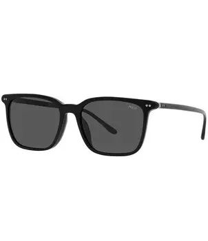 Мужские квадратные солнцезащитные очки Polo Ralph Lauren PH4194U 56 мм, черный