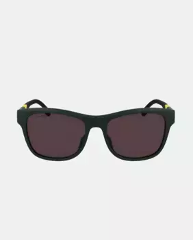 Мужские квадратные солнцезащитные очки с инъекциями Lacoste, зеленый