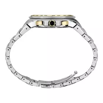 Мужские кварцевые часы Coutura из нержавеющей стали и золотистого тона — SRWZ24 Seiko, черный