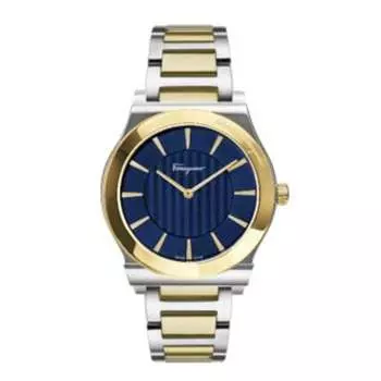 Мужские кварцевые часы Ferragamo 1898 Slim 41 мм Salvatore Ferragamo, цвет silver and gold