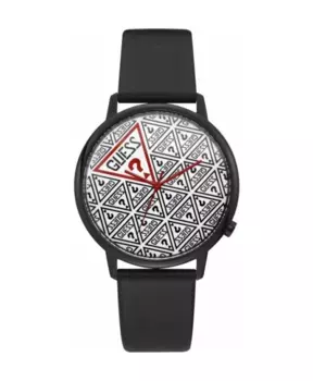 Мужские кварцевые часы из нержавеющей стали. Guess, черный