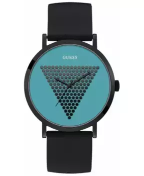 Мужские кварцевые часы из нержавеющей стали Guess, черный