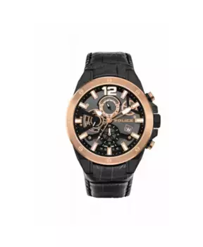 Мужские кварцевые часы из нержавеющей стали Police, черный